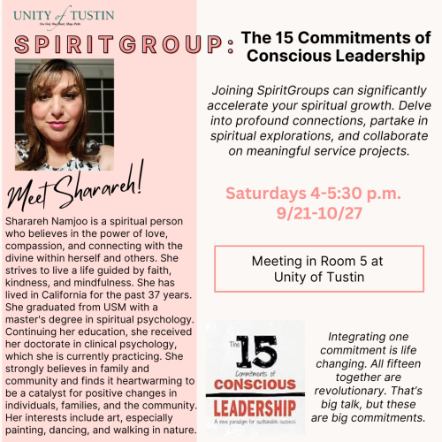 '24 Fall Spirit Group - Sharareh Namjoo